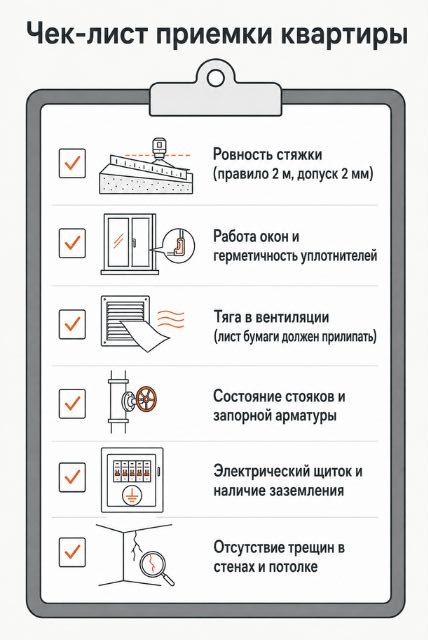 Чек-лист приемки квартиры Чек-лист приемки квартиры